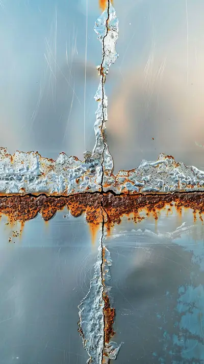 Rusty Zinc Texture, AI-generated texture phone wallpaper