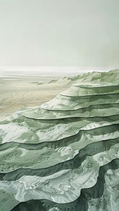 Simpson Desert Landscape, AI-generated weather phone wallpaper