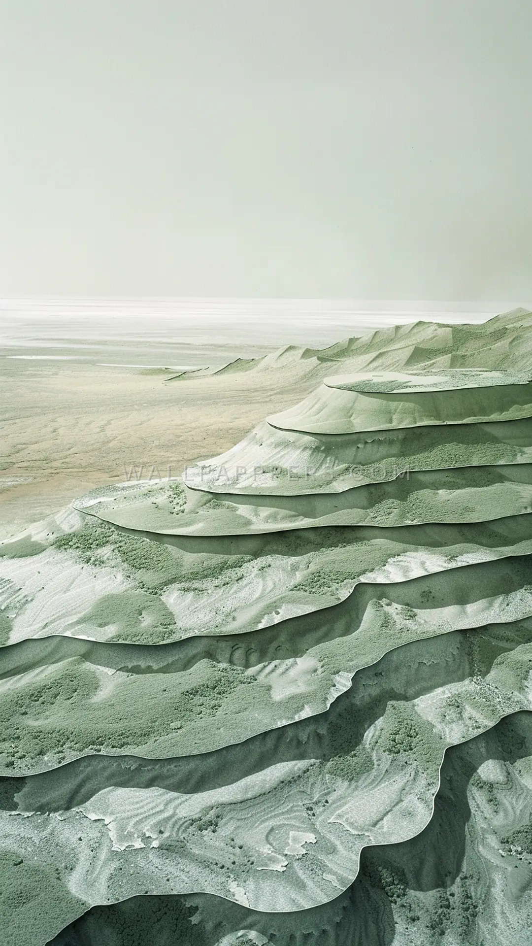 Simpson Desert Landscape, AI-generated weather phone wallpaper