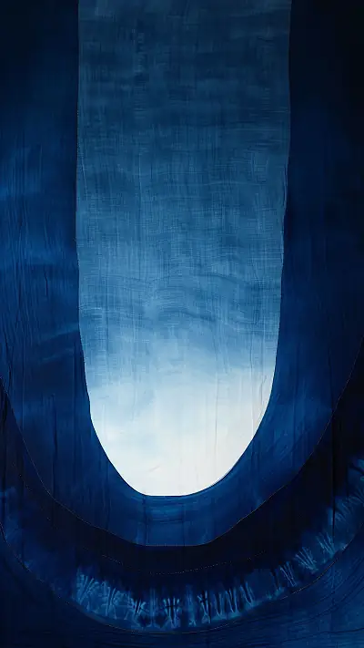 Indigo Shibori Patterns, AI-generated abstract phone wallpaper