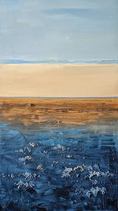 Yamal Tundra Landscape, AI-generated landscape phone wallpaper
