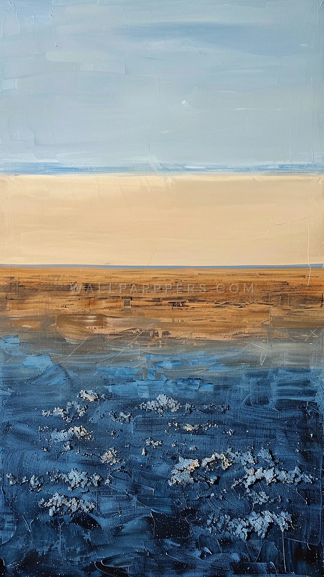 Yamal Tundra Landscape, AI-generated landscape phone wallpaper