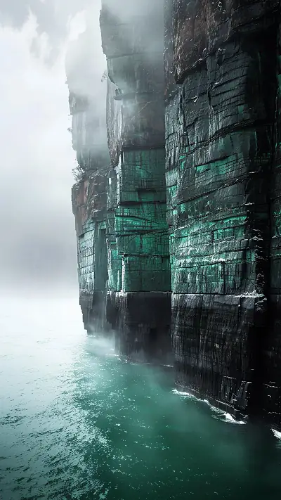 Rugged Kimberley Coast, AI-generated ocean phone wallpaper