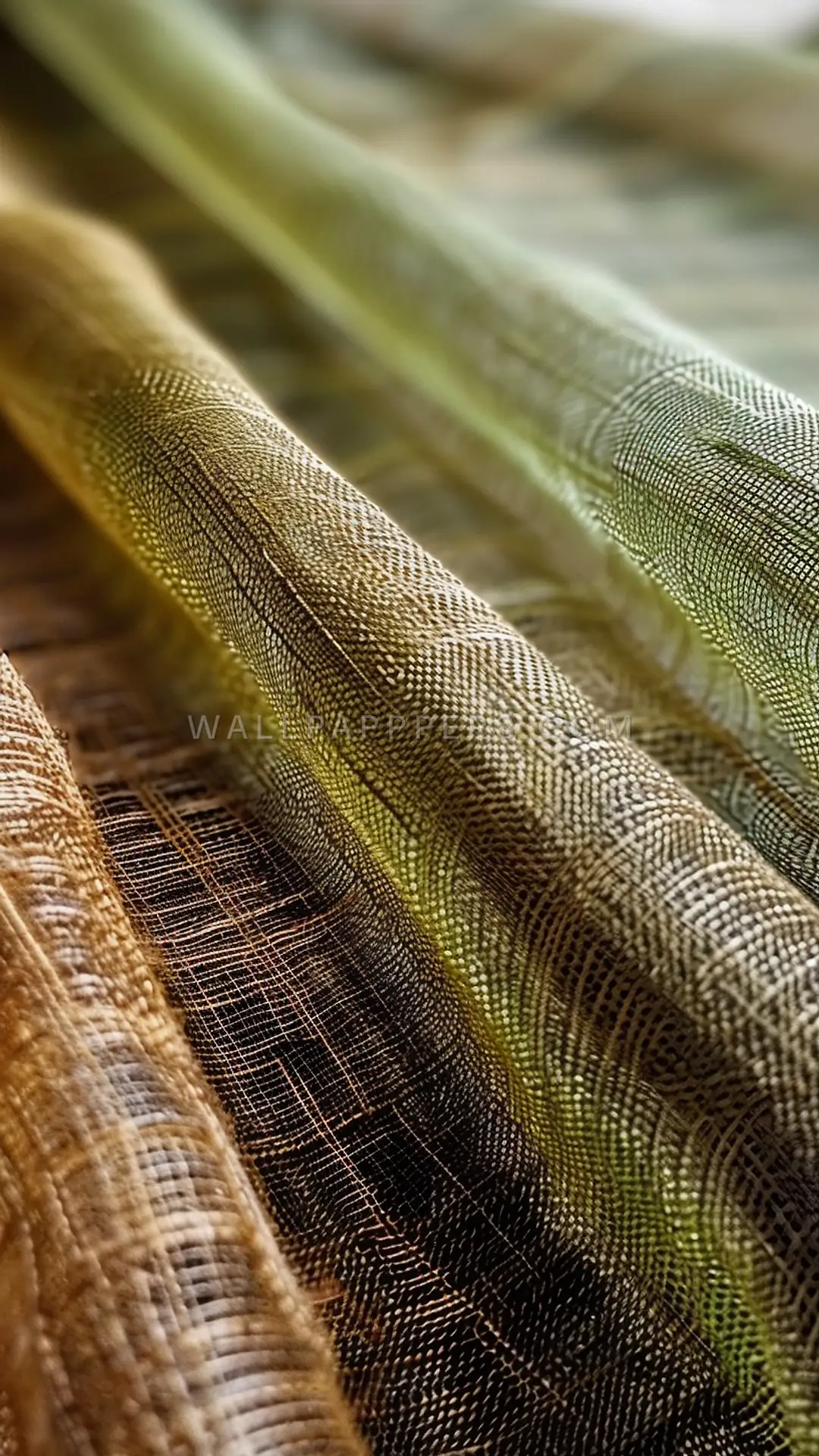 Woven Linen Close-Up, AI-generated texture phone wallpaper