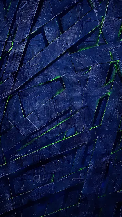 Abstract Grid of Lines, AI-generated geometric phone wallpaper