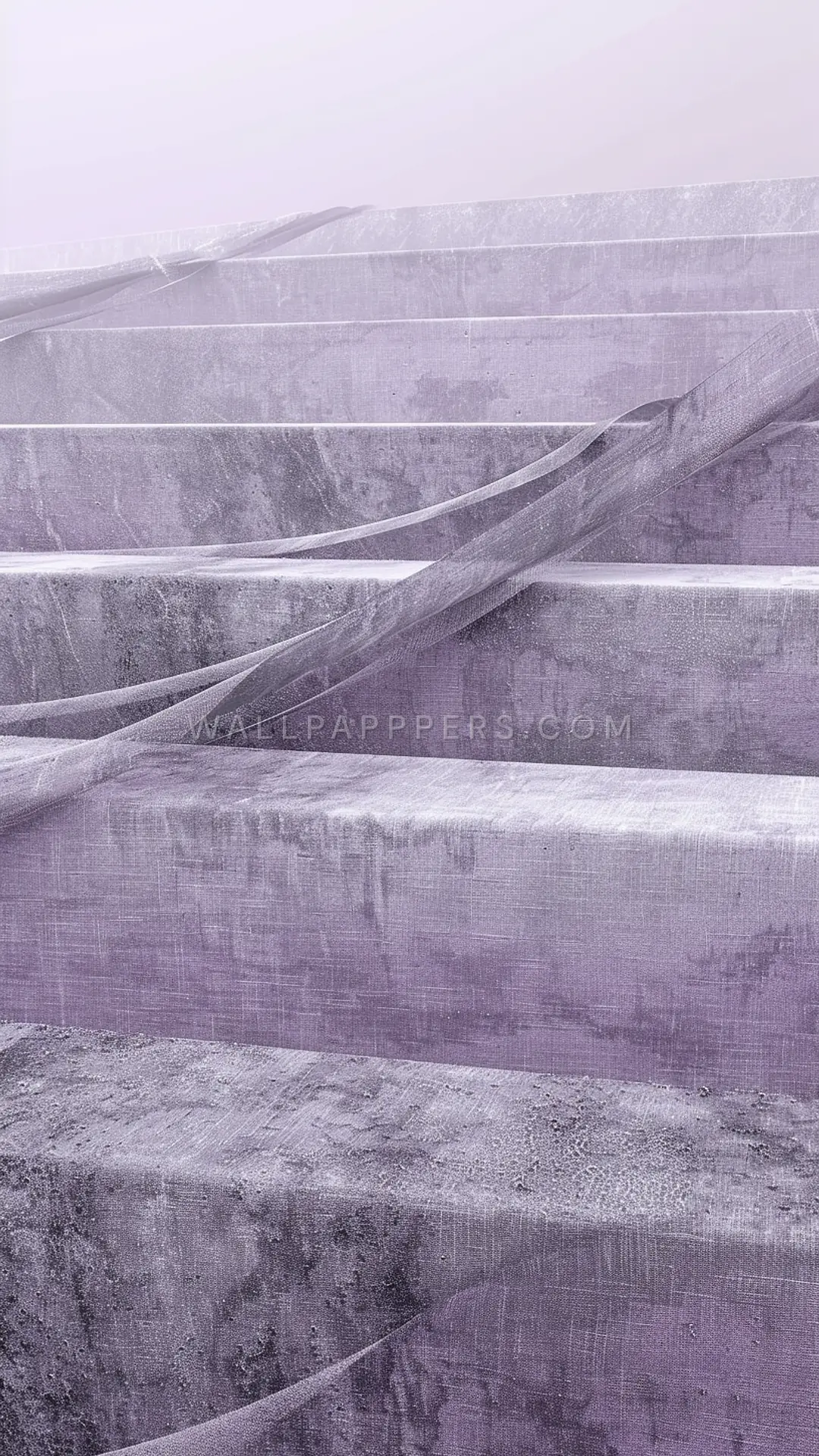 Layered Abstract Benches, AI-generated abstract phone wallpaper