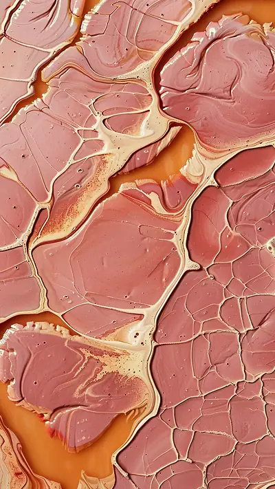 Liquid Marbling Close-Up, AI-generated texture phone wallpaper