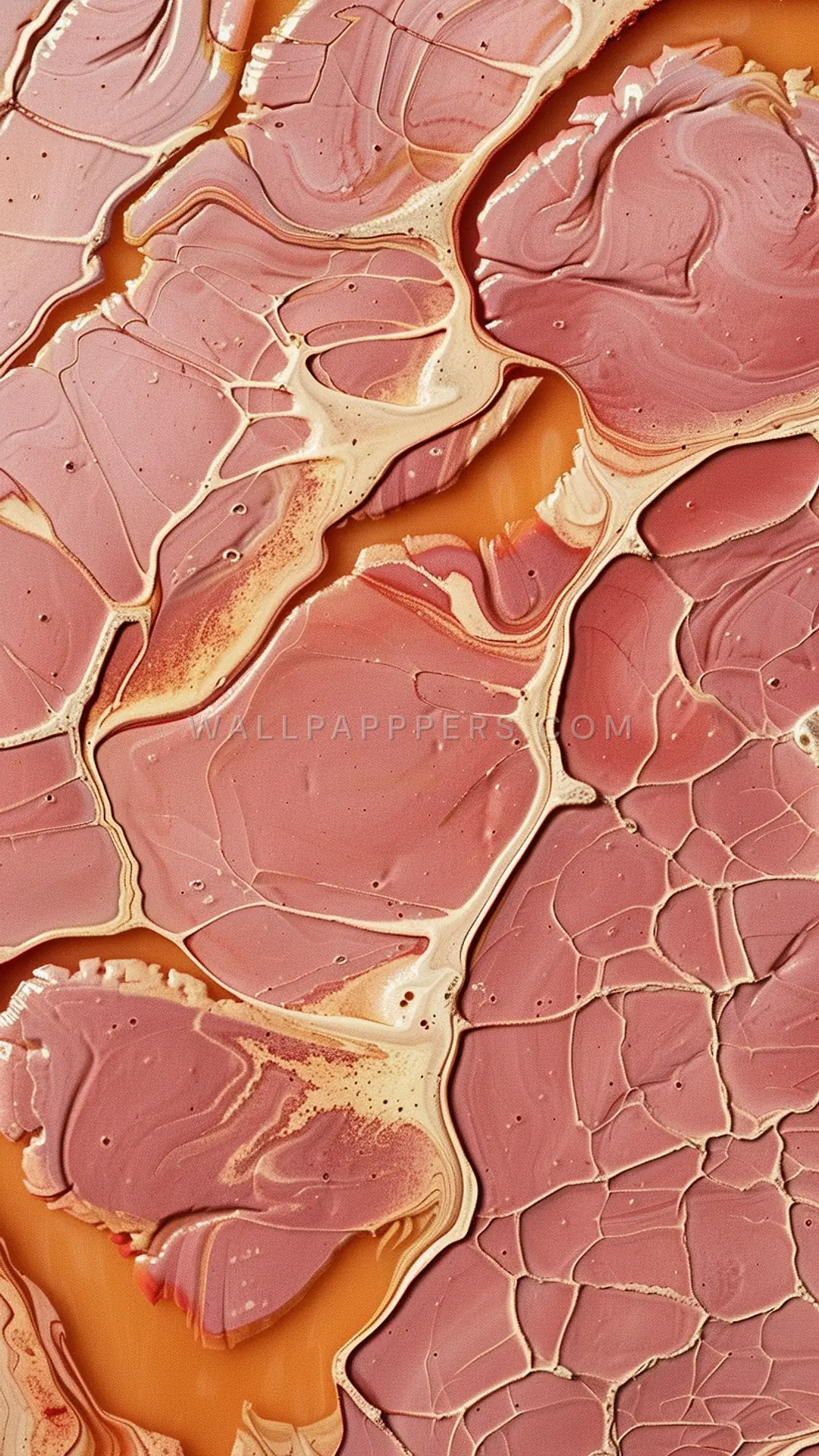 Liquid Marbling Close-Up, AI-generated texture phone wallpaper