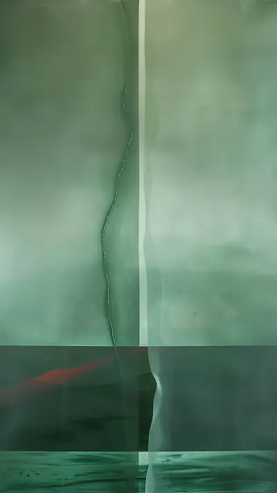 Vertical Abstract Canvas, AI-generated abstract phone wallpaper