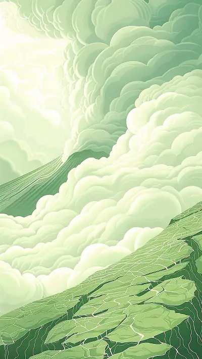 Mount Etna Eruption Scene, AI-generated volcanic phone wallpaper