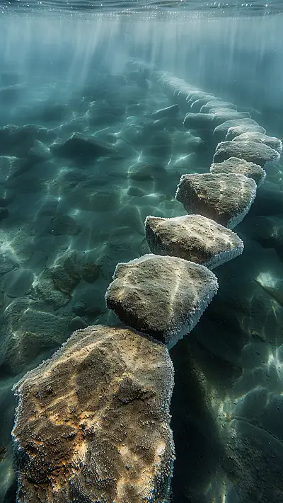 Beneath The Kimberley Coast, AI-generated underwater phone wallpaper
