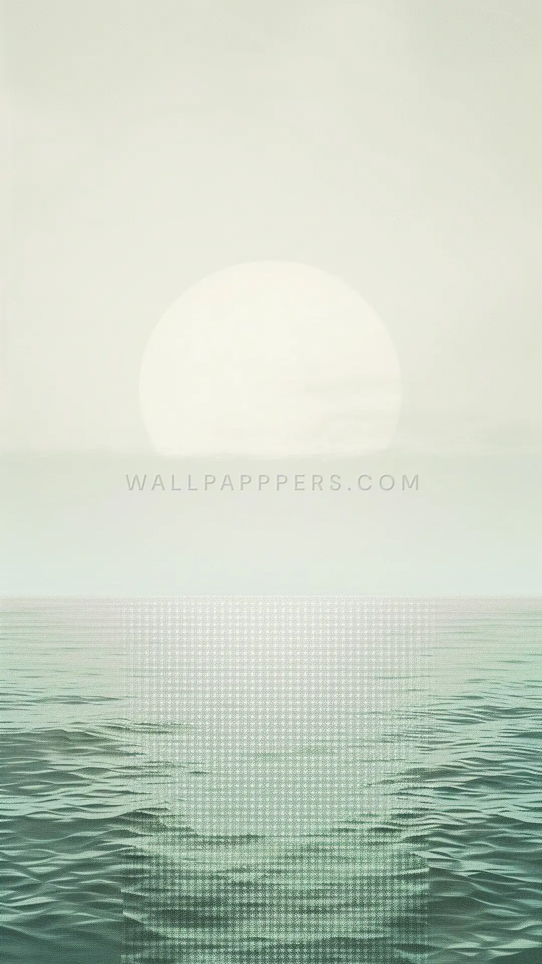 Ocean Fog at Dawn, AI-generated ocean phone wallpaper