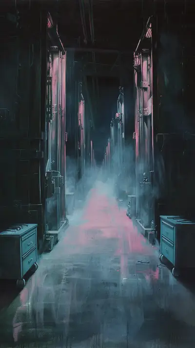 Industrial Workshop Scene, AI-generated mechanical phone wallpaper
