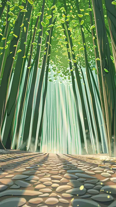 Samoan Coastal Forest, AI-generated forest phone wallpaper