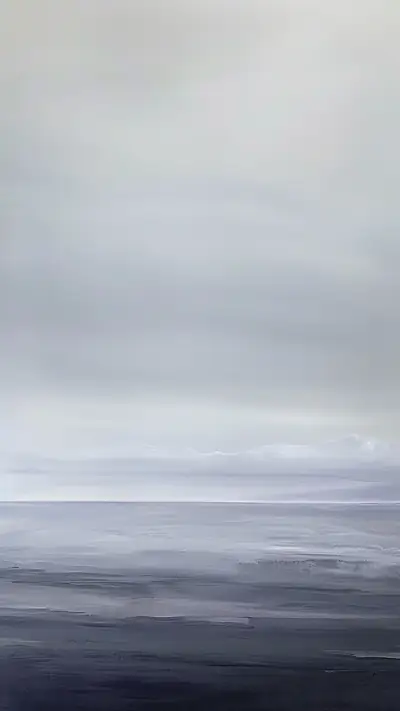 Hawaiian Coastal Gradient, AI-generated nature phone wallpaper