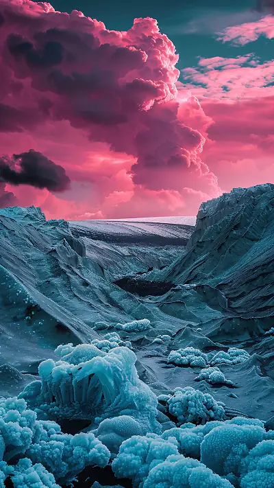 Highveld Landscape at Dusk, AI-generated weather phone wallpaper