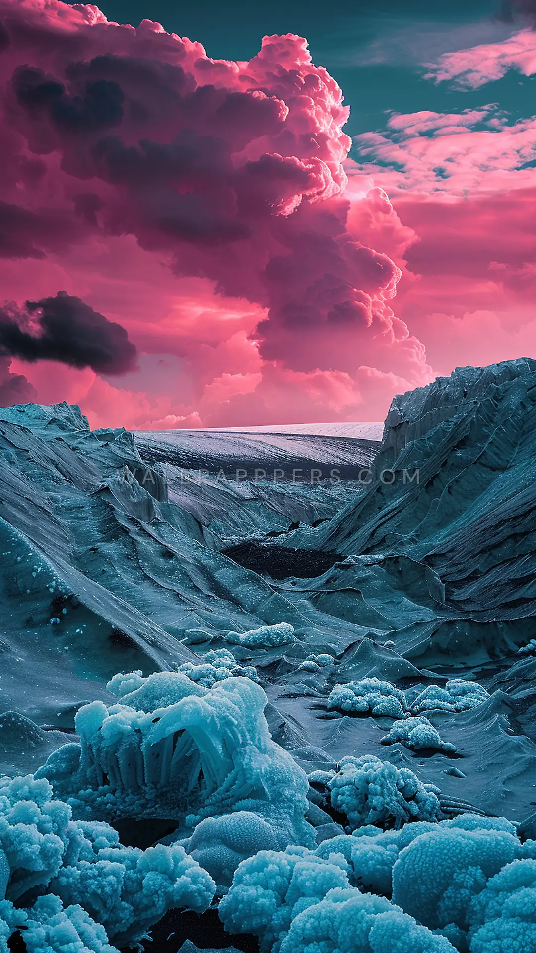 Highveld Landscape at Dusk, AI-generated weather phone wallpaper