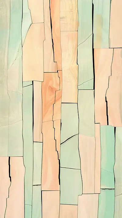 Geometric Rectangle Patterns, AI-generated geometric phone wallpaper