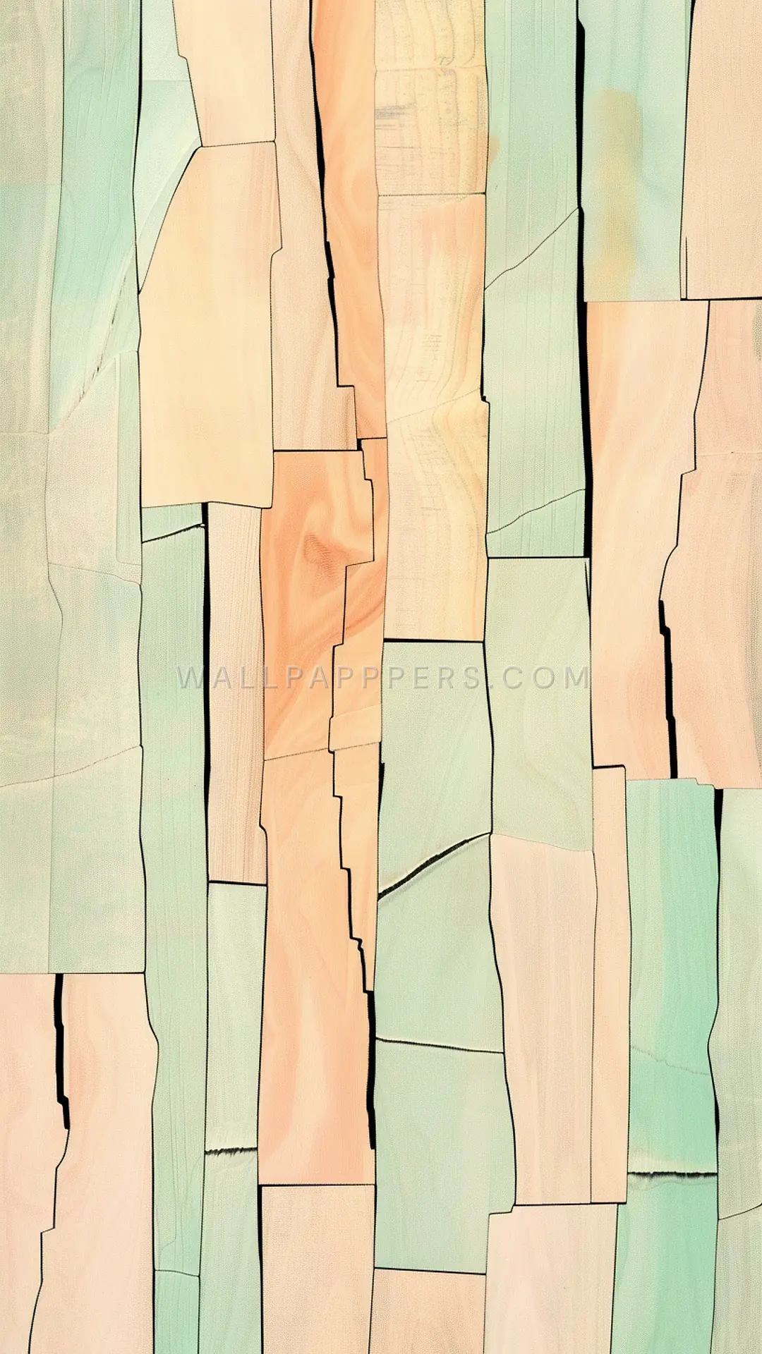 Geometric Rectangle Patterns, AI-generated geometric phone wallpaper