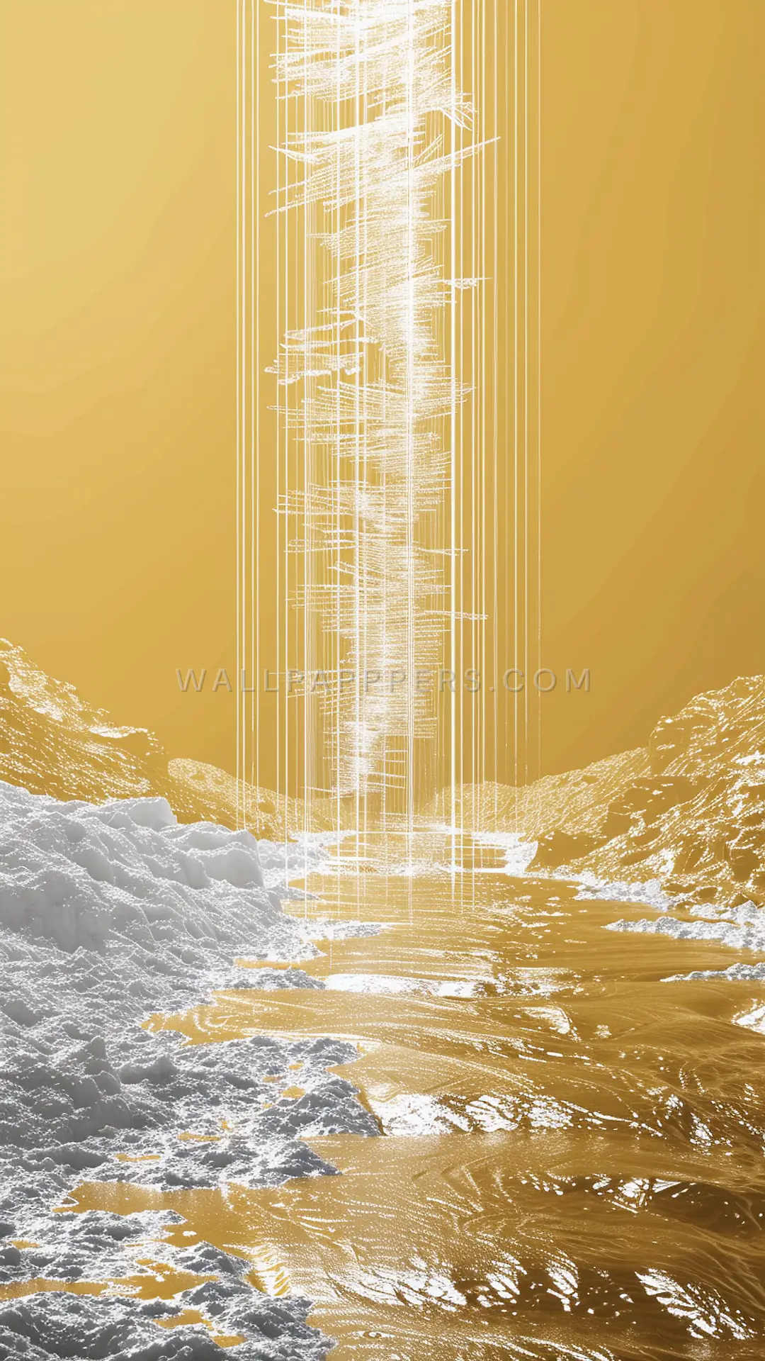 Underwater Surge Channel, AI-generated underwater phone wallpaper