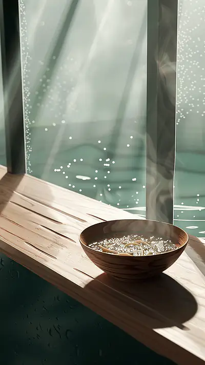 Steaming Bowl of Ramen, AI-generated food phone wallpaper